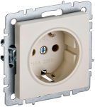 Розетка BRITE РС14-1-0-БрКр 16А с заземл. защ. шторки беж. IEK BR-R14-16-K10 Розетка BRITE РС14-1-0-БрКр 16А с заземл. защ. шторки беж. IEK BR-R14-16-K10
