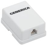 Розетка компьютерная 1-м ОП RJ12 кат.3 UTP GENERICA CS2-3C03U-12-G Розетка компьютерная 1-м ОП RJ12 кат.3 UTP GENERICA CS2-3C03U-12-G