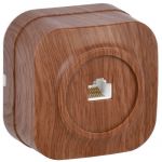 Розетка компьютерная 1-м ОП Glory РК10-ХД дуб IEK EKH10-K24 Розетка компьютерная 1-м ОП Glory РК10-ХД дуб IEK EKH10-K24