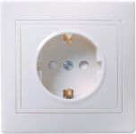Розетка 1-м СП Кварта РСш10-3-КБ 16А IP20 с заземл. защ. шторки бел. IEK ERK11-K01-16-DM Розетка 1-м СП Кварта РСш10-3-КБ 16А IP20 с заземл. защ. шторки бел. IEK ERK11-K01-16-DM
