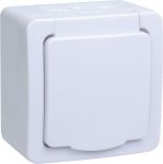 Розетка 1-м ОП Гермес Plus РСб20-3-ГПБб 16А IP54 с заземл. с крышкой бел. IEK ERMP12-K01-16-54-EC Розетка 1-м ОП Гермес Plus РСб20-3-ГПБб 16А IP54 с заземл. с крышкой бел. IEK ERMP12-K01-16-54-EC