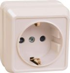 Розетка 1-м ОП Октава РС20-3-ОКм 16А IP20 с заземл. крем. IEK ERO11-K33-16-DC Розетка 1-м ОП Октава РС20-3-ОКм 16А IP20 с заземл. крем. IEK ERO11-K33-16-DC