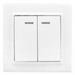 Выключатель 2-кл. СП Минск 10А IP20 с индикатором бел. Basic EKF ERV10-123-10 Выключатель 2-кл. СП Минск 10А IP20 с индикатором бел. Basic EKF ERV10-123-10