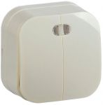 Выключатель 2-кл. ОП GLORY 10А ВС20-2-1-ХК с индикацией крем. IEK EVH21-K33-10 Выключатель 2-кл. ОП GLORY 10А ВС20-2-1-ХК с индикацией крем. IEK EVH21-K33-10