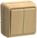 Выключатель 2-кл. ОП Октава 10А IP20 ВС20-2-0-ОС сосна IEK EVO20-K03-10-DC Выключатель 2-кл. ОП Октава 10А IP20 ВС20-2-0-ОС сосна IEK EVO20-K03-10-DC