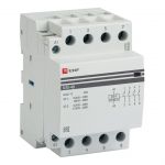 Контактор модульный КМ 40А 4NО (3 мод.) EKF km-3-40-40 Контактор модульный КМ 40А 4NО (3 мод.) EKF km-3-40-40