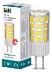 Лампа светодиодная Corn 5Вт капсульная 4000К нейтр. бел. G4 230В керамика IEK LLE-Corn-5-230-40-G4 Лампа светодиодная Corn 5Вт капсульная 4000К нейтр. бел. G4 230В керамика IEK LLE-Corn-5-230-40-G4