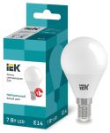 Лампа светодиодная Eco G45 7Вт шар 4000К нейтр. бел. E14 630лм 230-240В IEK LLE-G45-7-230-40-E14 Лампа светодиодная Eco G45 7Вт шар 4000К нейтр. бел. E14 630лм 230-240В IEK LLE-G45-7-230-40-E14