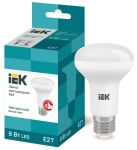 Лампа светодиодная Eco 8Вт R63 4000К нейтр. бел. E27 720лм 230-240В IEK LLE-R63-8-230-40-E27 Лампа светодиодная Eco 8Вт R63 4000К нейтр. бел. E27 720лм 230-240В IEK LLE-R63-8-230-40-E27