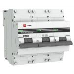 Выключатель автоматический модульный 3п C 100А 10кА ВА 47-100 PROxima EKF mcb47100-3-100C-pro Выключатель автоматический модульный 3п C 100А 10кА ВА 47-100 PROxima EKF mcb47100-3-100C-pro