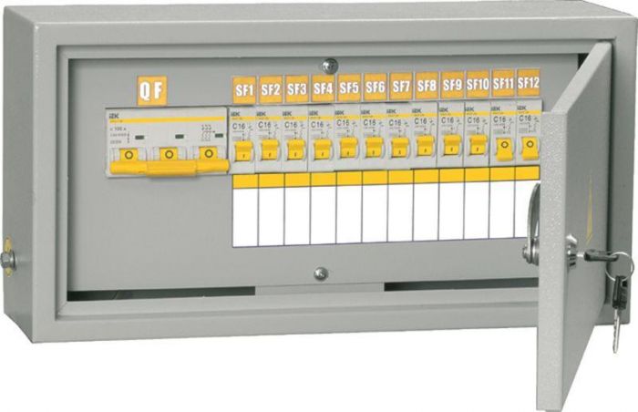 Щит ОЩВ-12/ОБЩ-3-100-12-0 (ВВ100А 12х16А) IP31 IEK MSM10-3N-100-12-31