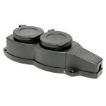 Розетка 2-м 16А IP44 2P+PE 230В с защ. крышками каучук Basic EKF RPS-018-16-230-44 Розетка 2-м 16А IP44 2P+PE 230В с защ. крышками каучук Basic EKF RPS-018-16-230-44