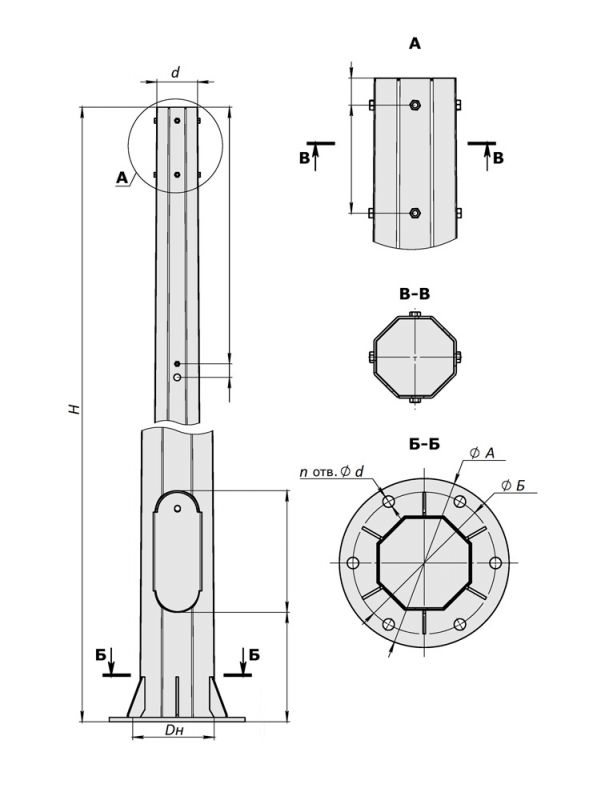 Опоры СФГ-1300-9