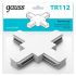 Коннектор Track однофазный для трековых шинопроводов (+) бел. GAUSS TR112