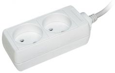 Удлинитель 2х1.5м без заземл. 10А IP20 У2 2P 250В 2х0.75 IEK WYP10-06-02-01-N Удлинитель 2х1.5м без заземл. 10А IP20 У2 2P 250В 2х0.75 IEK WYP10-06-02-01-N